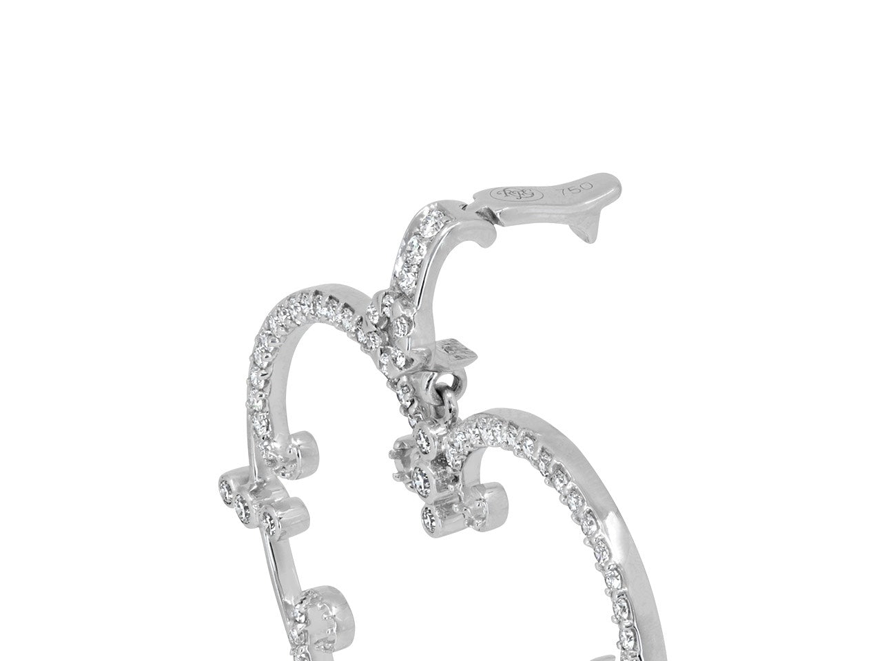 Rhonda Faber Green Large 'Filigreen Heart' Pendant in 18K White Gold