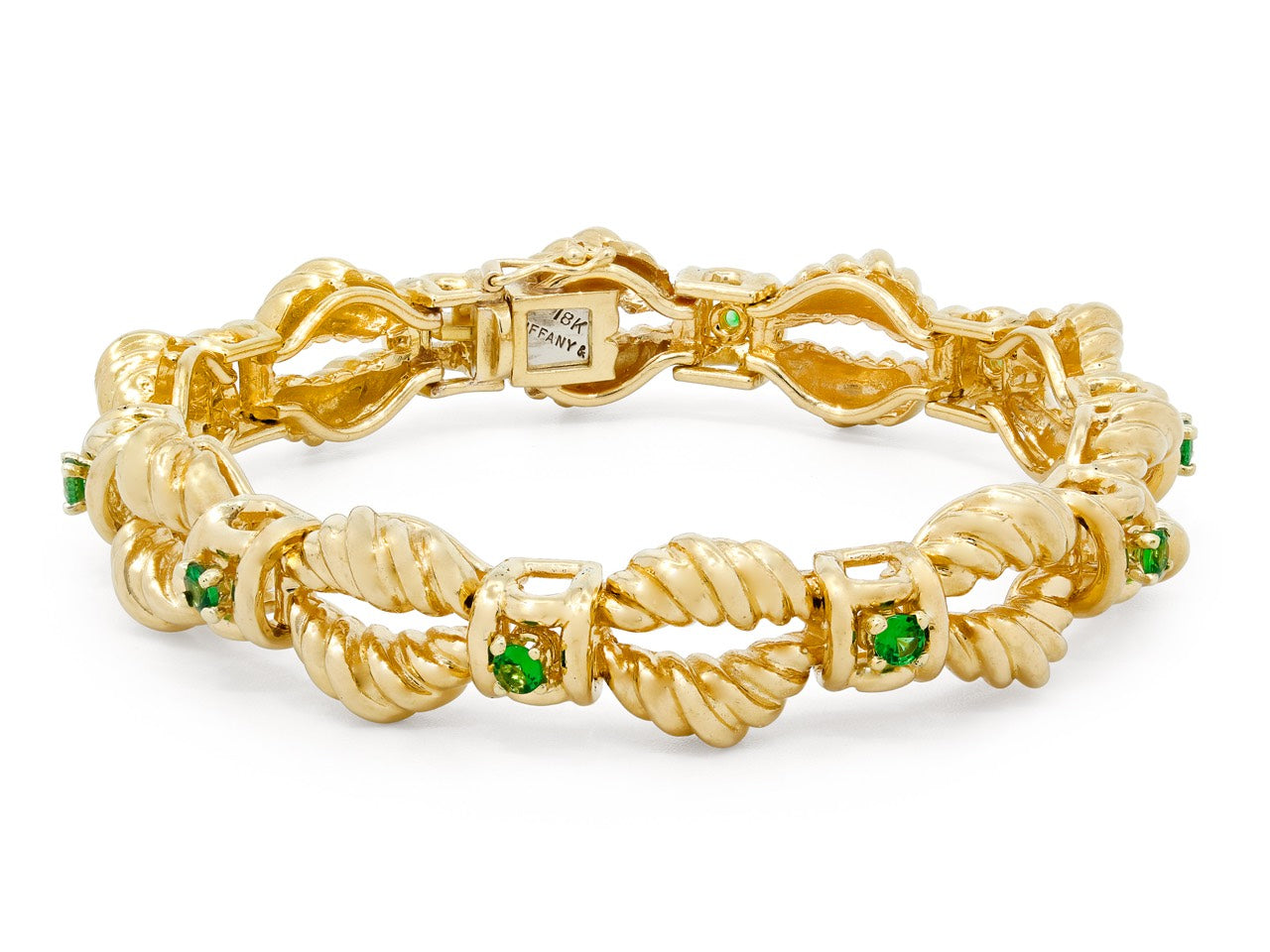 Tsavorite and Gold Bracelet, in 18K