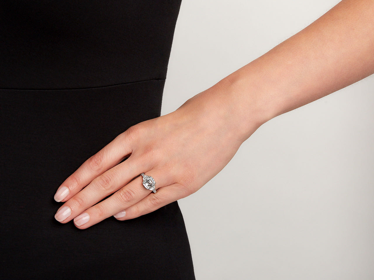 Asscher Cut Diamond Ring, 3.02 carats D/VVS-2, in Platinum