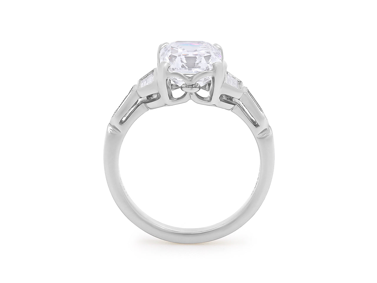 Asscher Cut Diamond Ring, 3.02 carats D/VVS-2, in Platinum