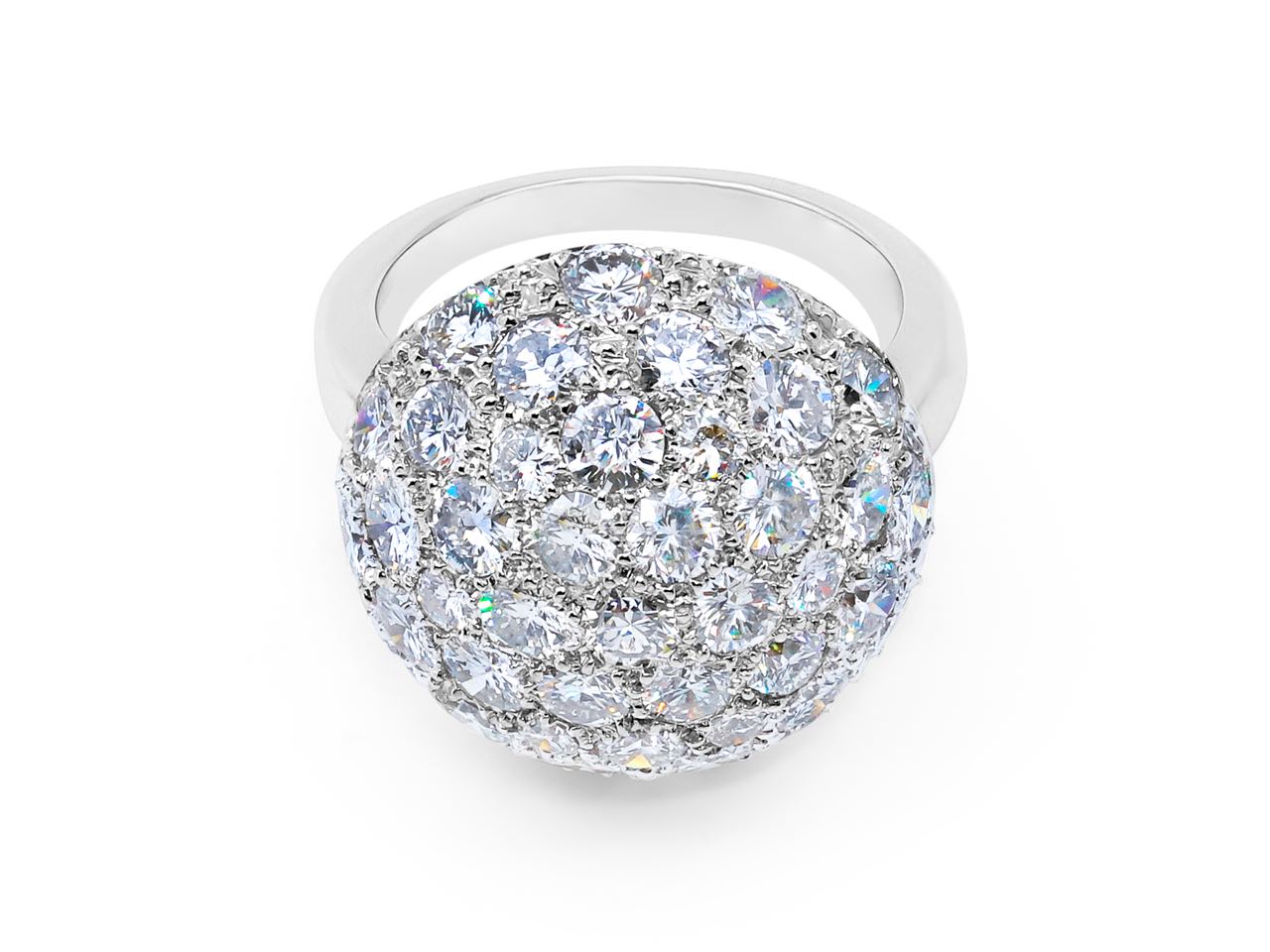 Beladora 'Reimagined' Diamond Dome Ring in 18K White Gold
