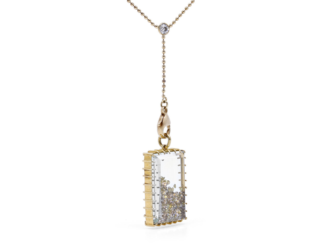 Renee Lewis Diamond 'Shake' Lariat Necklace in 18K Gold