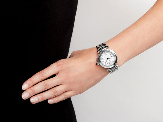 Cartier 'Pasha de Cartier' Watch in Stainless Steel, 35 mm
