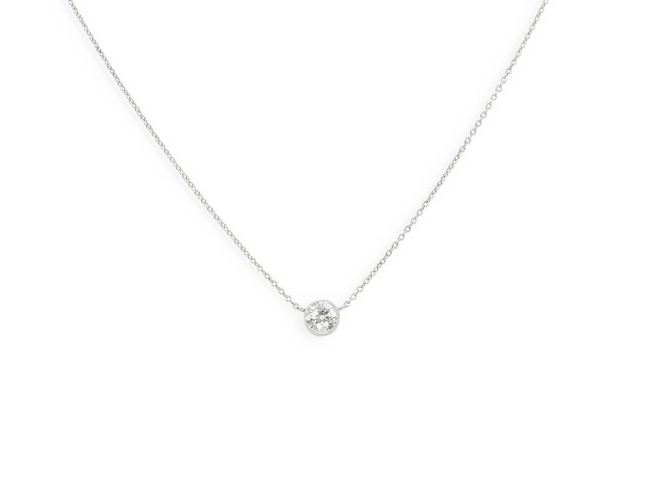 Beladora 'Bespoke' Old European Cut Diamond Solitaire, 0.52 carat J/I1, Pendant in Platinum