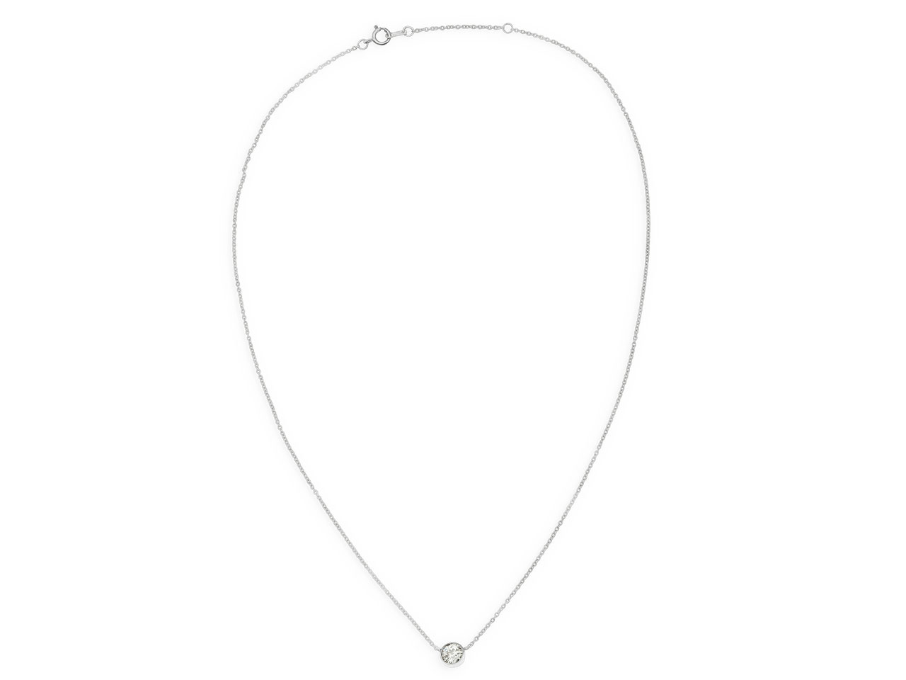 Beladora 'Bespoke' Old European Cut Diamond Solitaire, 0.52 carat J/I1, Pendant in Platinum