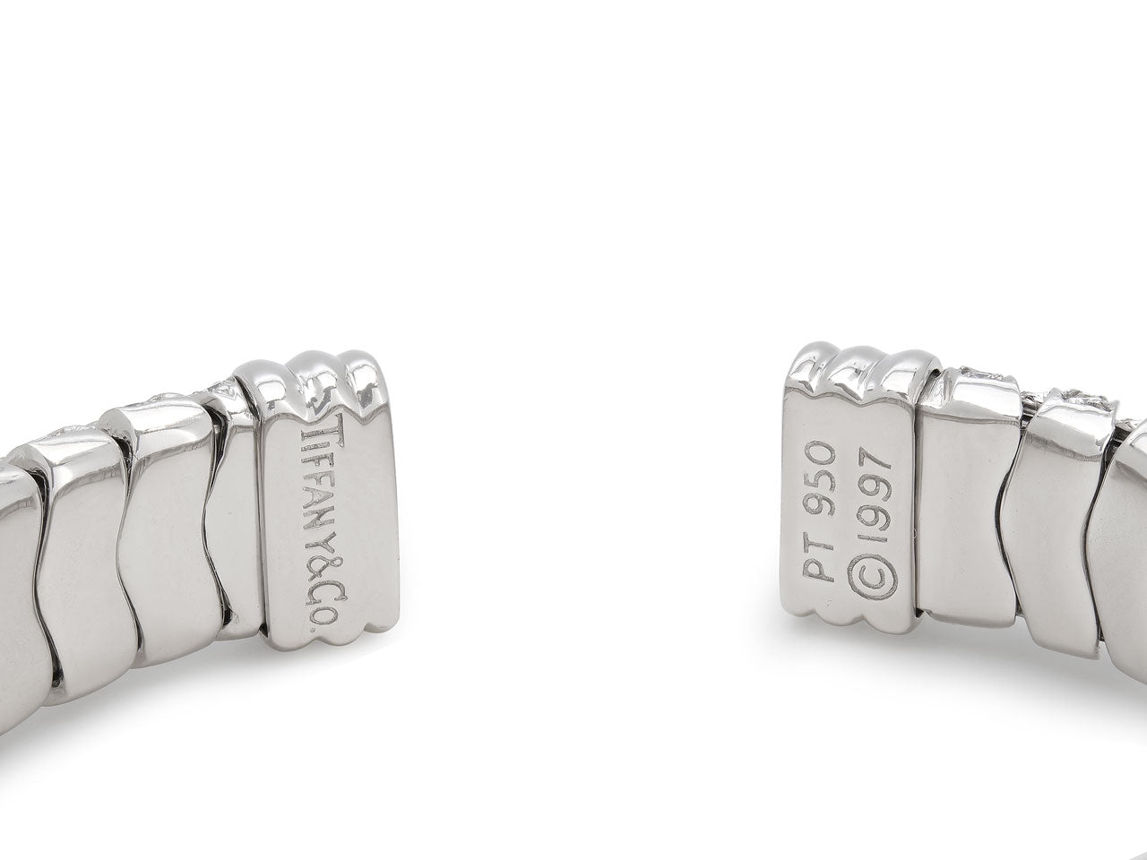 Tiffany & Co. 'Vannerie' Cuff Bracelet in Platinum