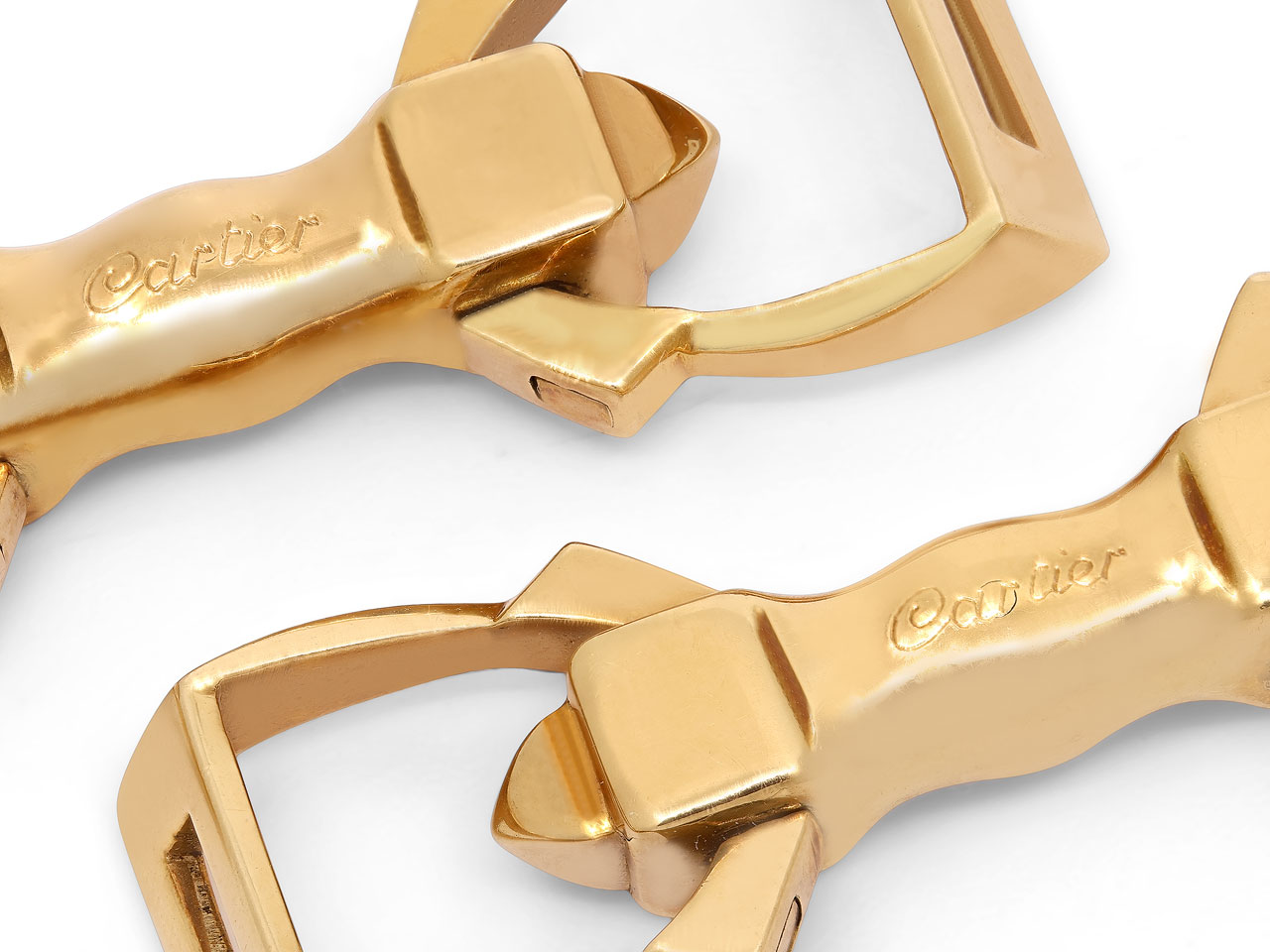 Retro Cartier 'Anneaux de Pont' Cufflinks in 18K Gold