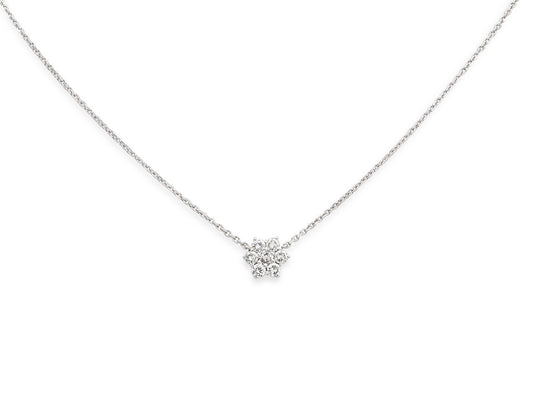 Beladora 'Reimagined' Floral Diamond Pendant in 18K White Gold