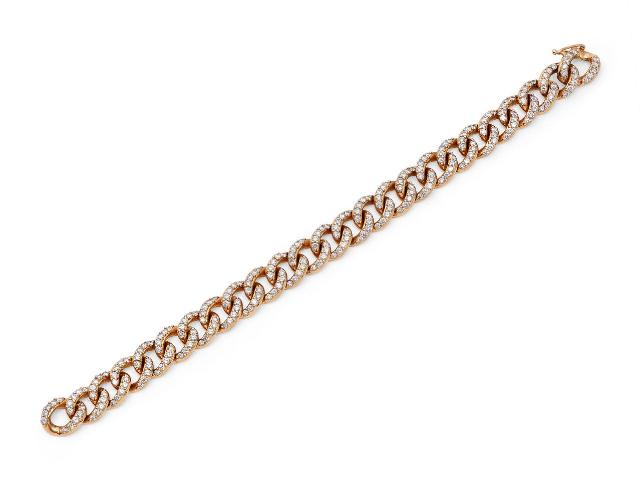 Leo Pizzo Diamond Link Bracelet in 18K Rose Gold