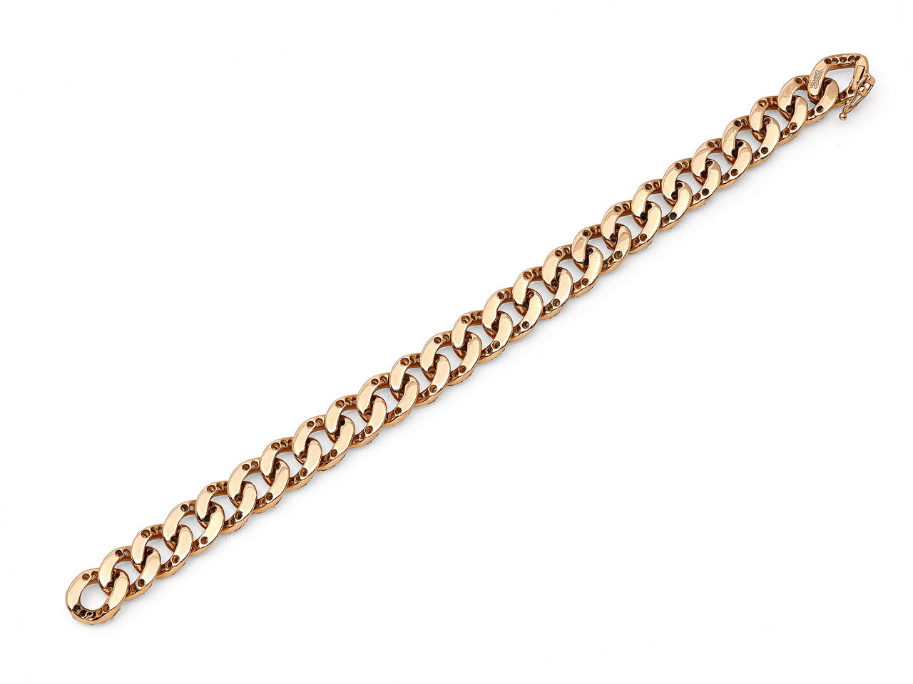 Leo Pizzo Diamond Link Bracelet in 18K Rose Gold