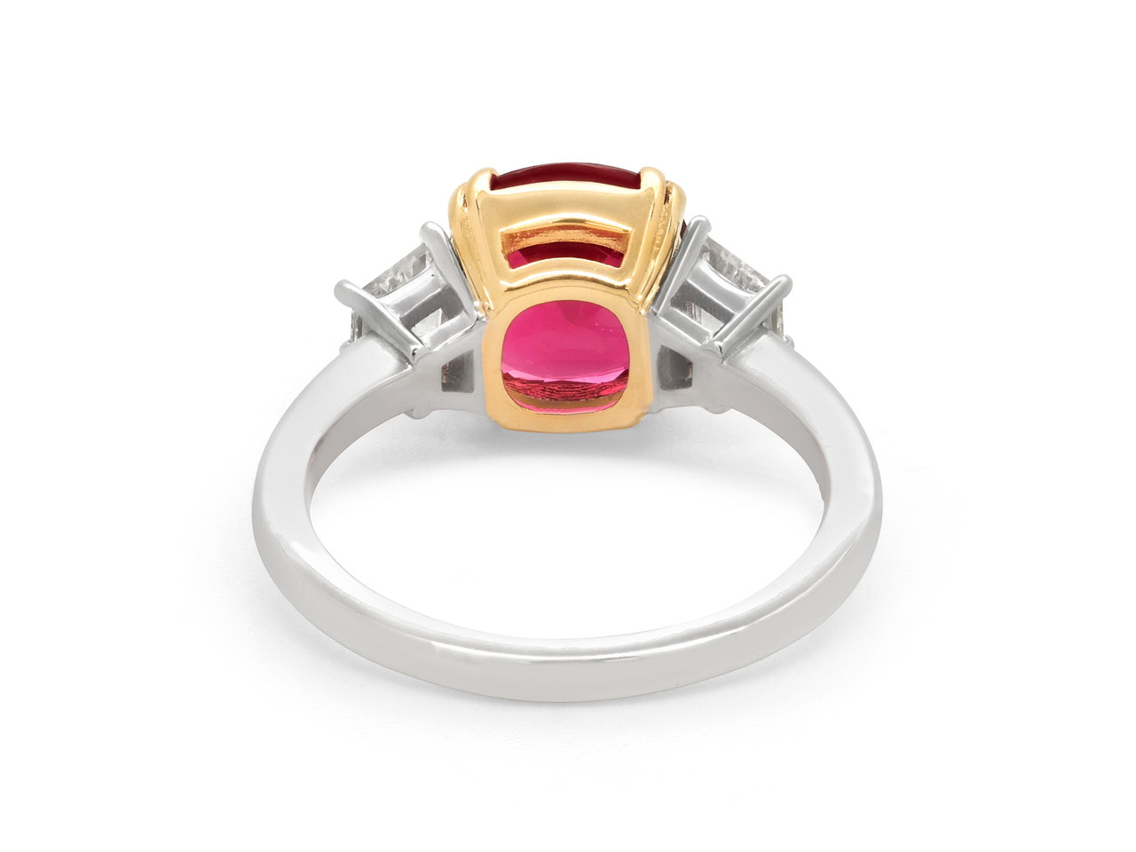 Beladora 'Bespoke' Red Spinel Ring, 3.15 Carat Burma No Heat, in Platinum