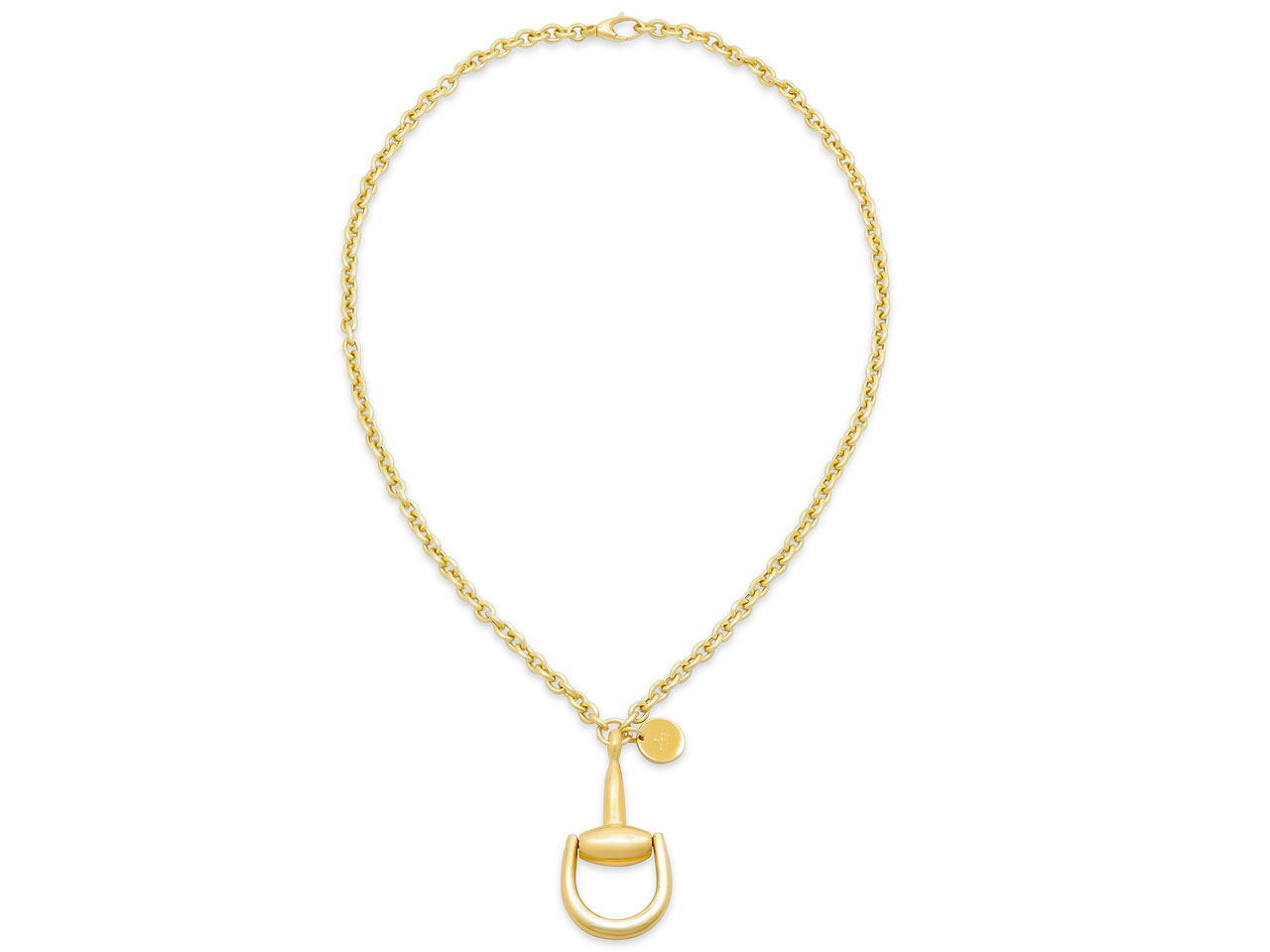 Gucci Horsebit Pendant Necklace in 18K Gold