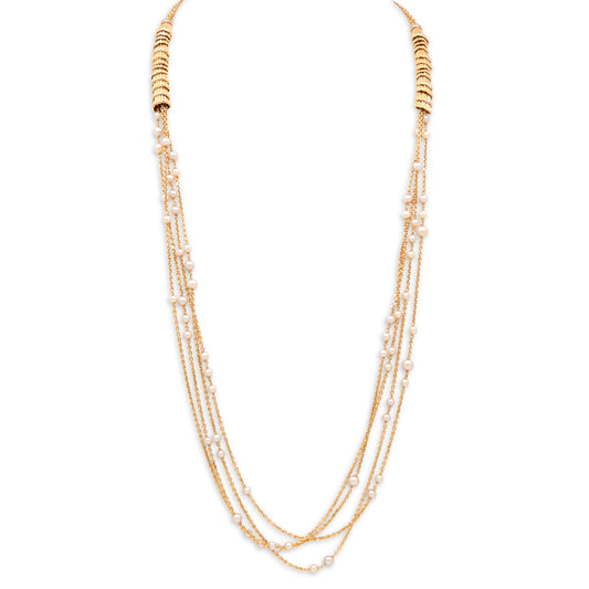 Boucheron 'Frou Frou' Pearl and Diamond Necklace in 18K Rose Gold