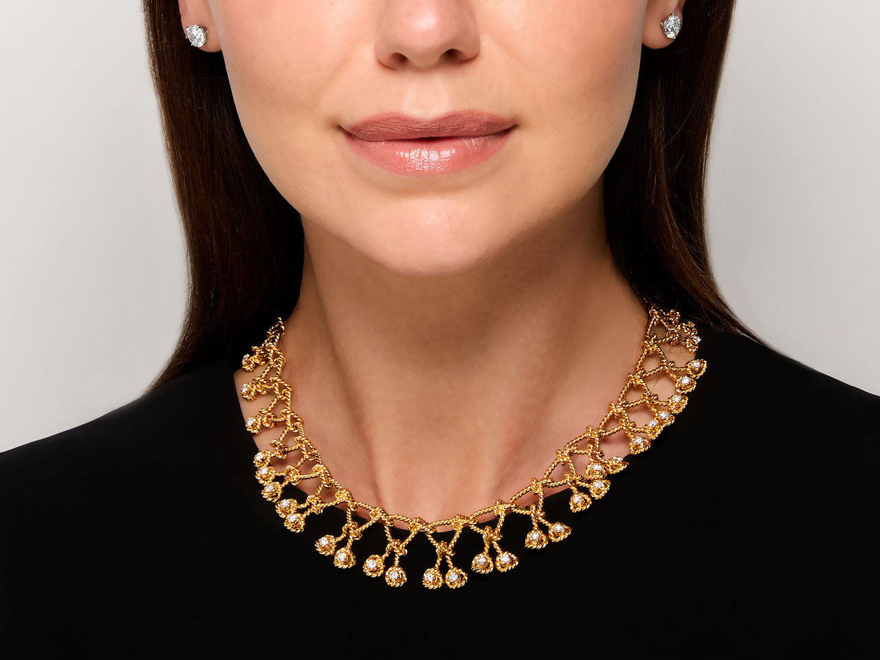 Verdura 'Regatta' Diamond Necklace in 18K Gold