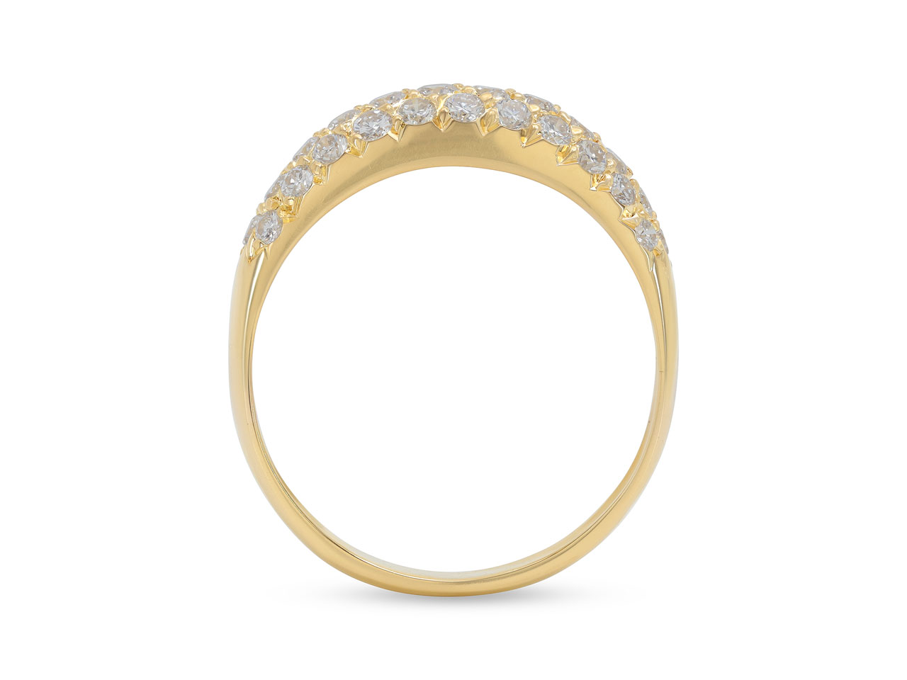 Van Cleef & Arpels Diamond Boule Ring in 18K Gold