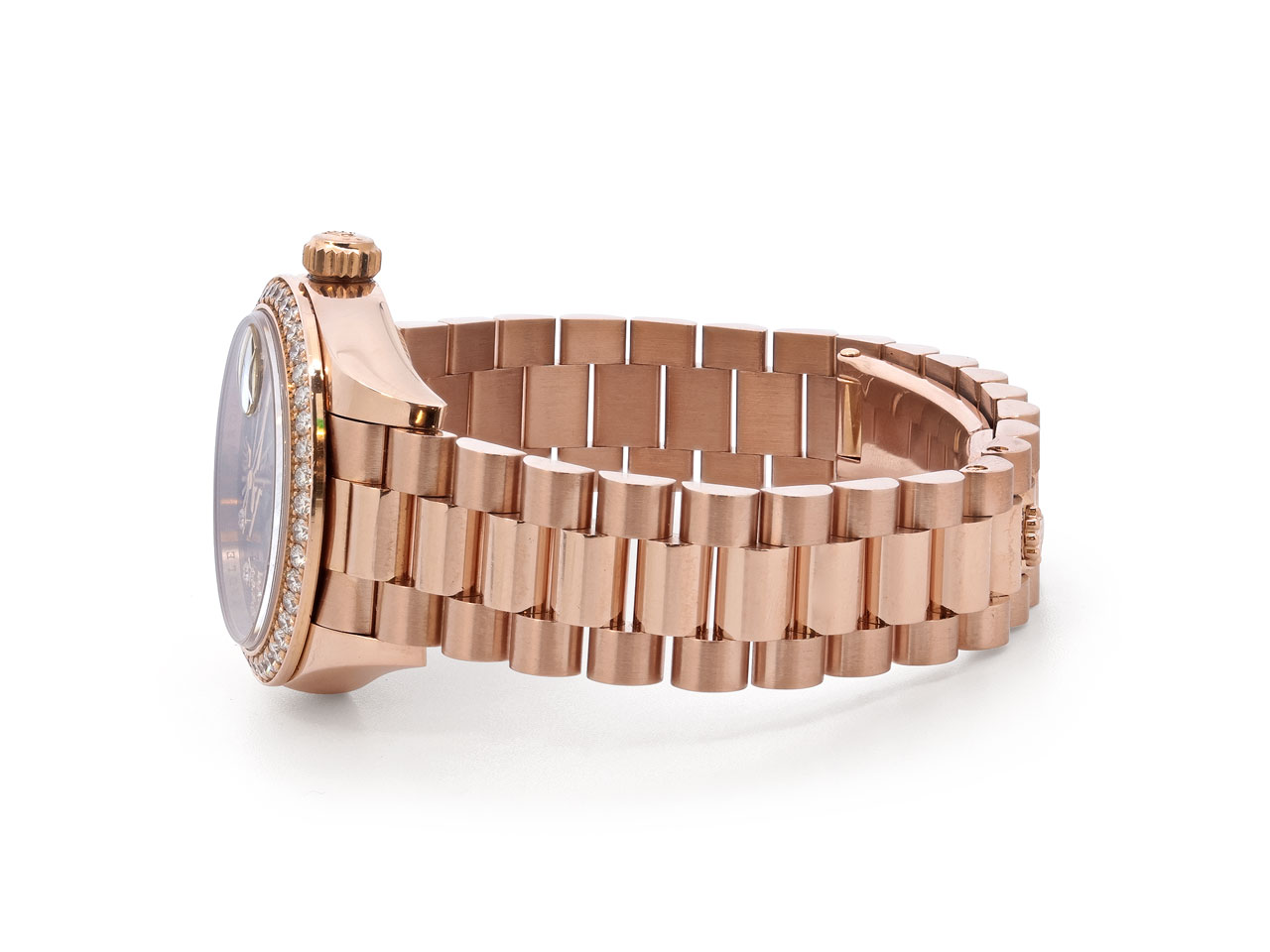 Rolex 'Datejust' Diamond Watch in 18K 'Everose' Gold, 28 mm