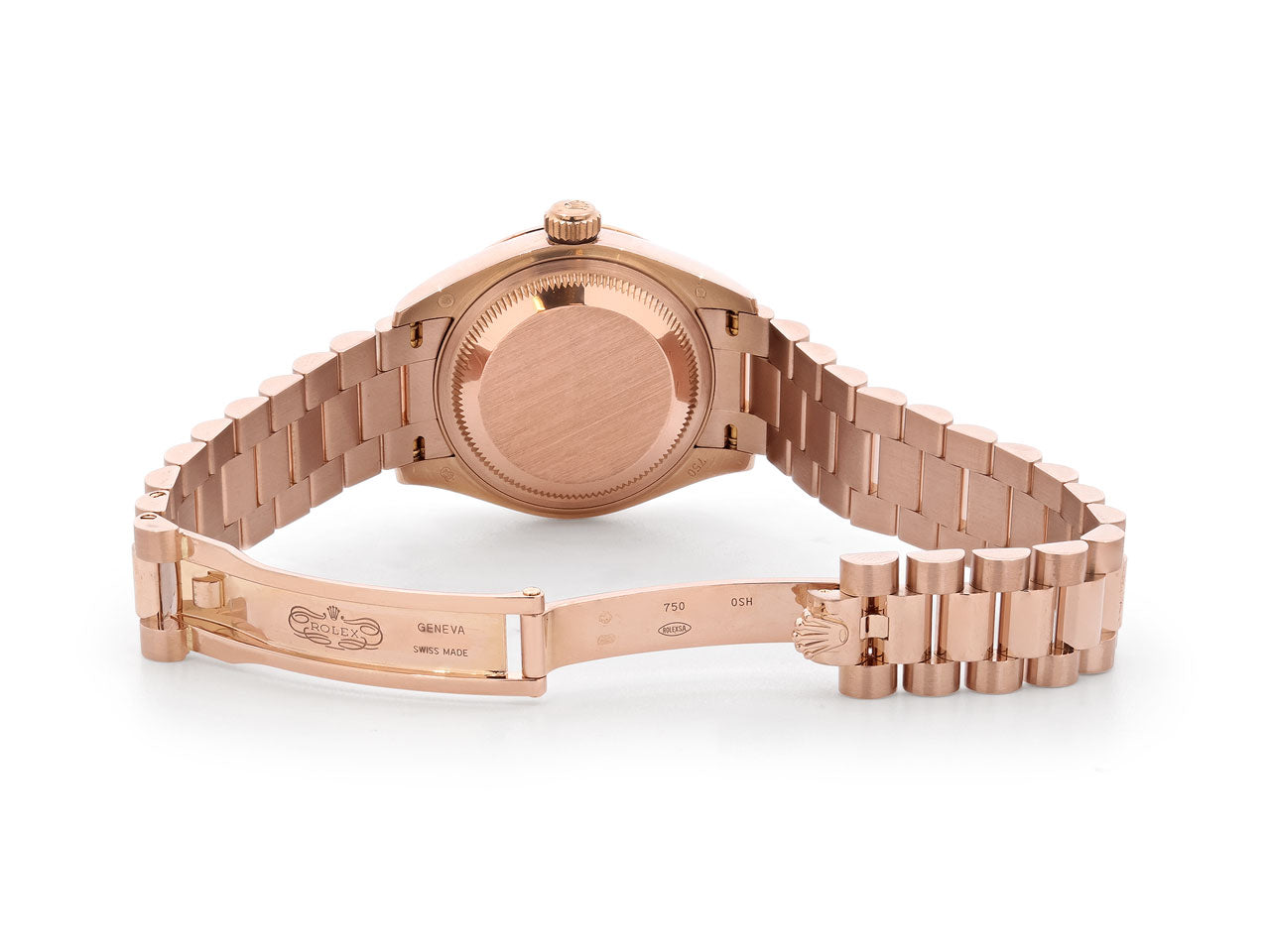 Rolex 'Datejust' Diamond Watch in 18K 'Everose' Gold, 28 mm