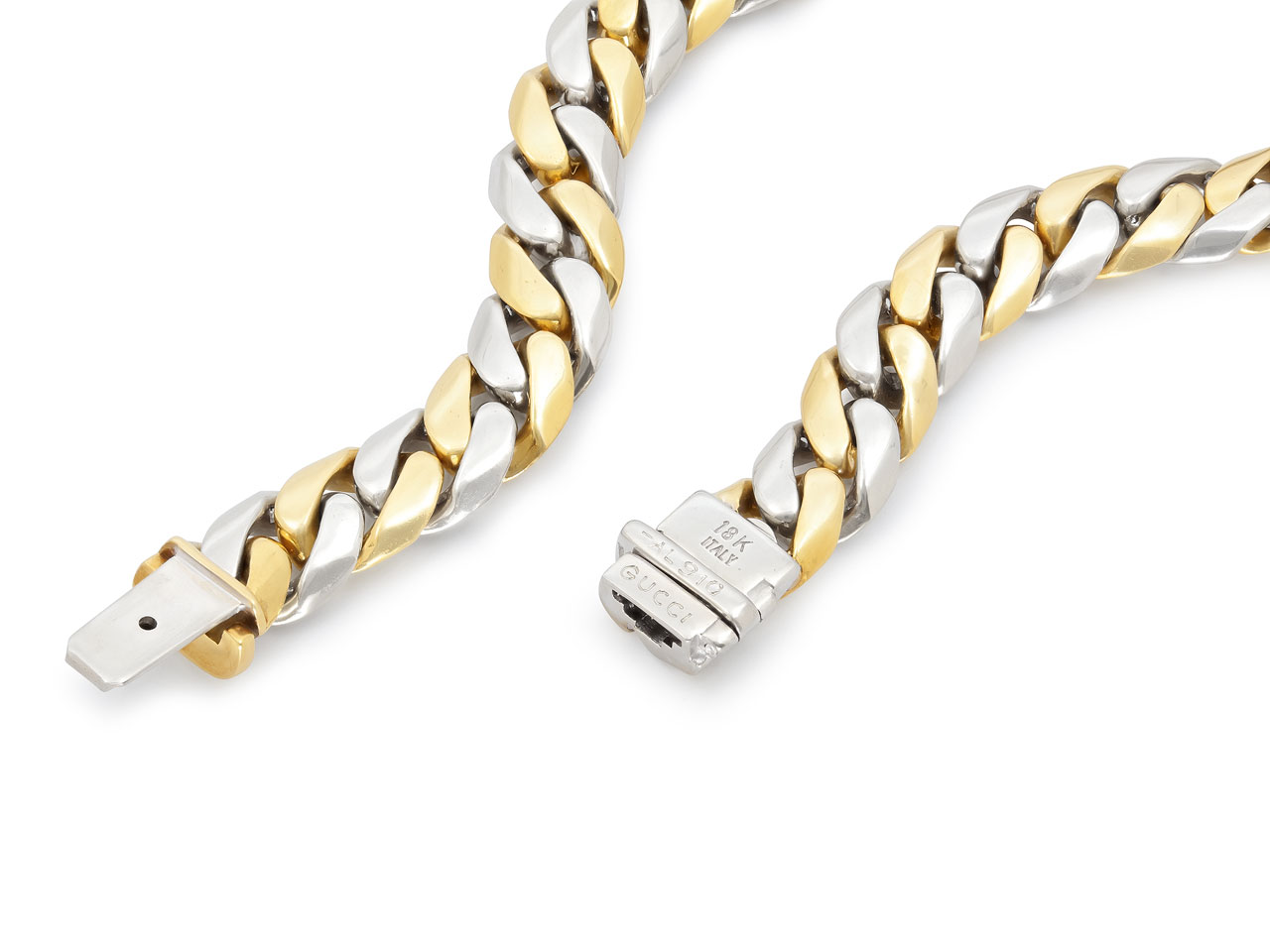 Gucci Diamond Curb Link Bracelet in 18K Gold