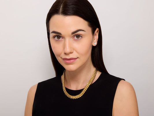 Link Necklace in 18K Gold