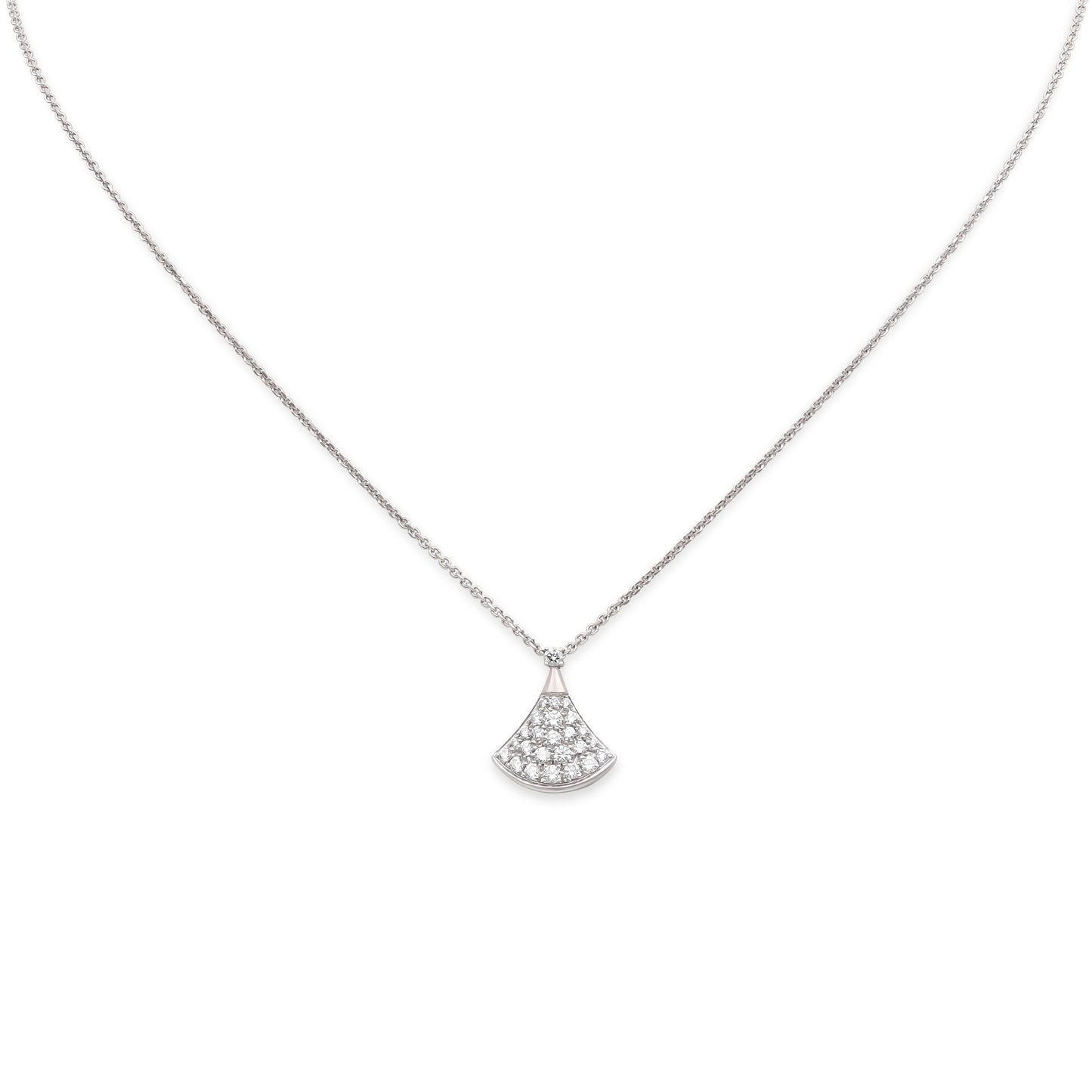 Bulgari 'Diva's Dream' Diamond Necklace in 18K White Gold