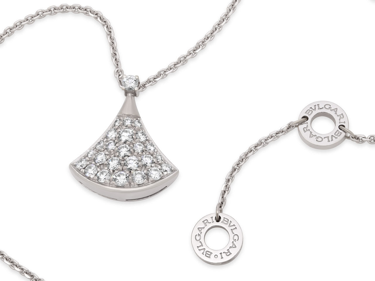 Bulgari 'Diva's Dream' Diamond Necklace in 18K White Gold