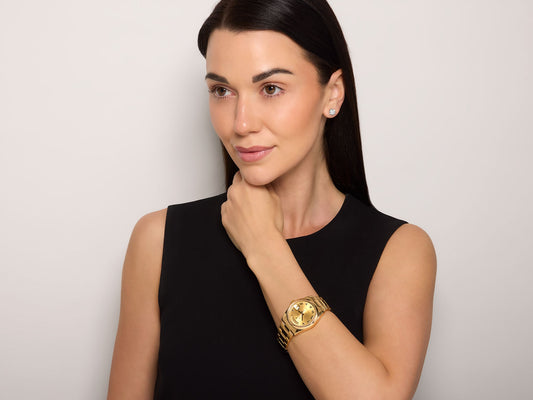Rolex 'Day-Date' Watch in 18K Gold, Oyster Bracelet, 36 mm