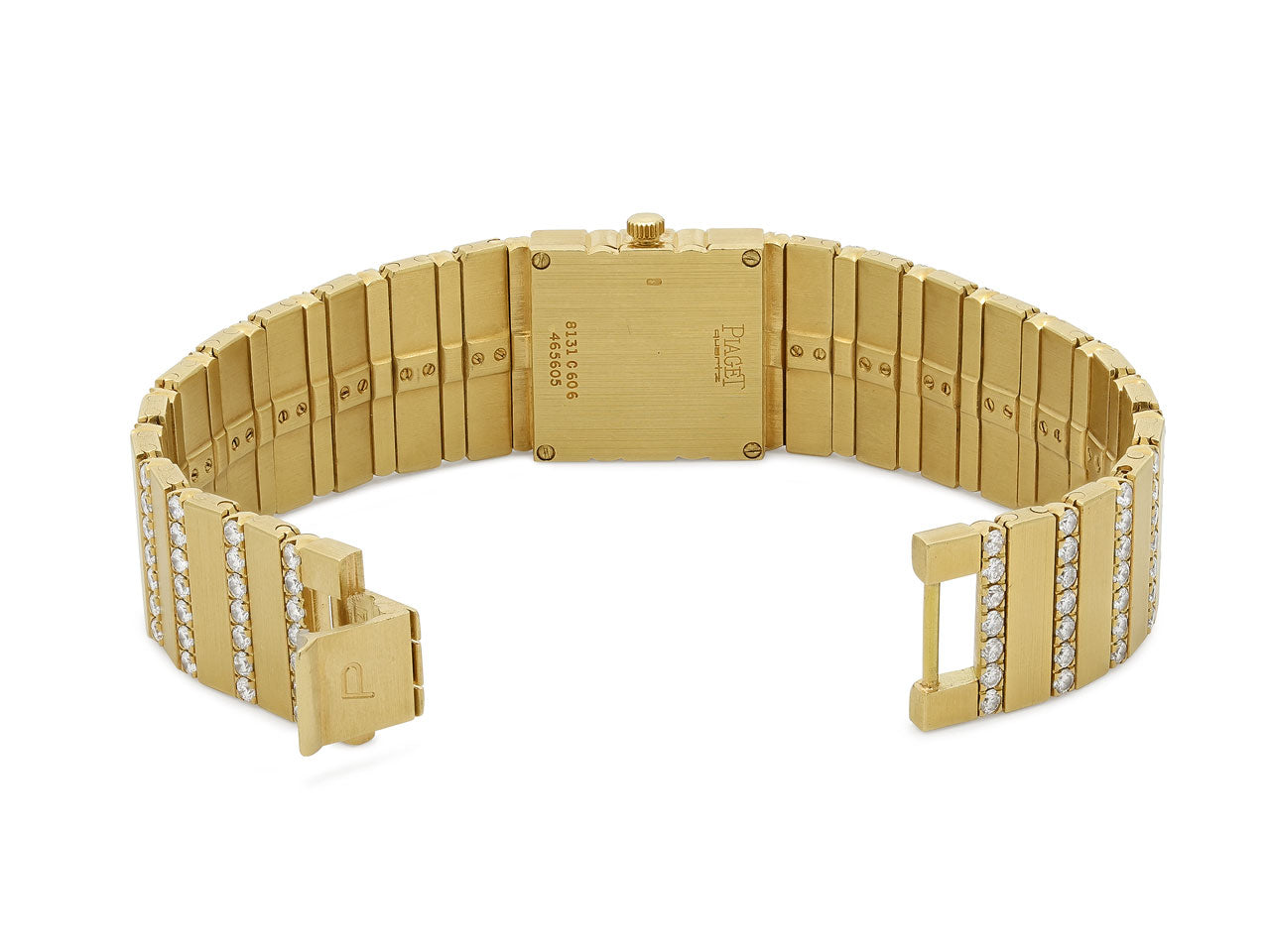 Vintage Piaget 'Polo' Diamond Watch in 18K Gold