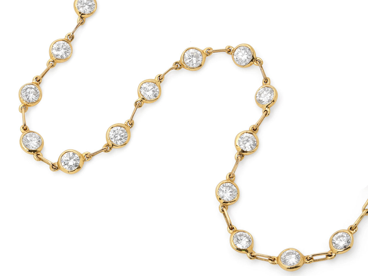 Tiffany and Co. Elsa Peretti 'Diamonds by the Yard' Bracelet in 18K Gold