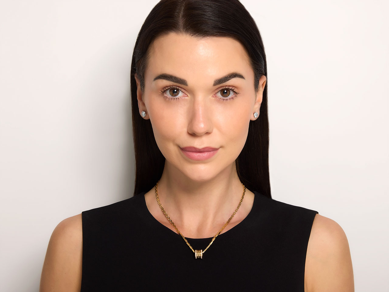 Bulgari 'B.zero1 Rock' Diamond Pendant Necklace in 18K Gold