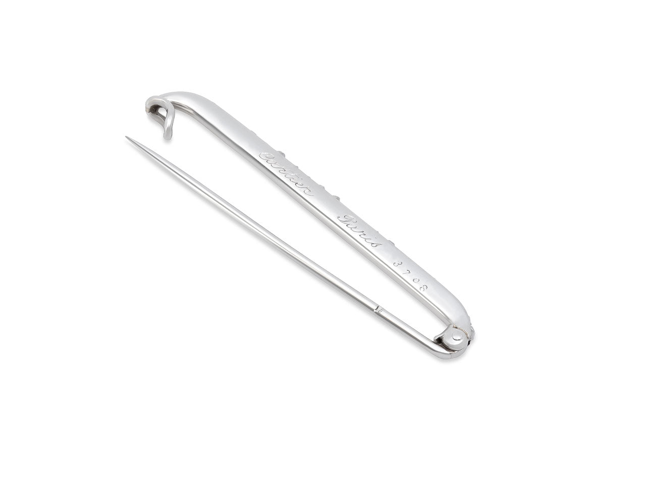 Antique Edwardian Cartier Diamond Pin in Platinum