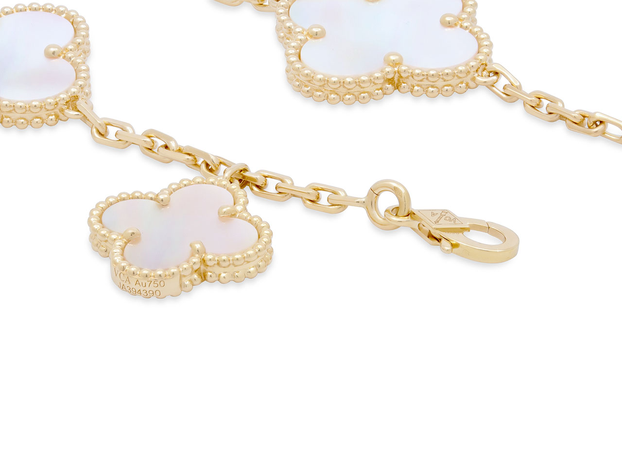 Van Cleef & Arpels 'Magic Alhambra' Mother-of-Pearl Bracelet in 18K Gold