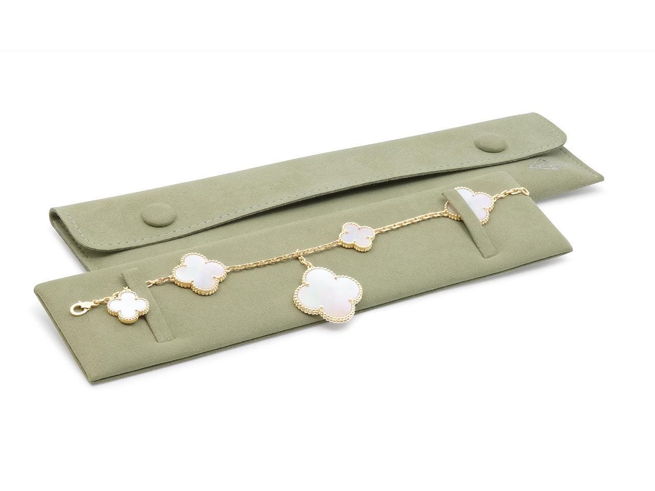 Van Cleef & Arpels 'Magic Alhambra' Mother-of-Pearl Bracelet in 18K Gold