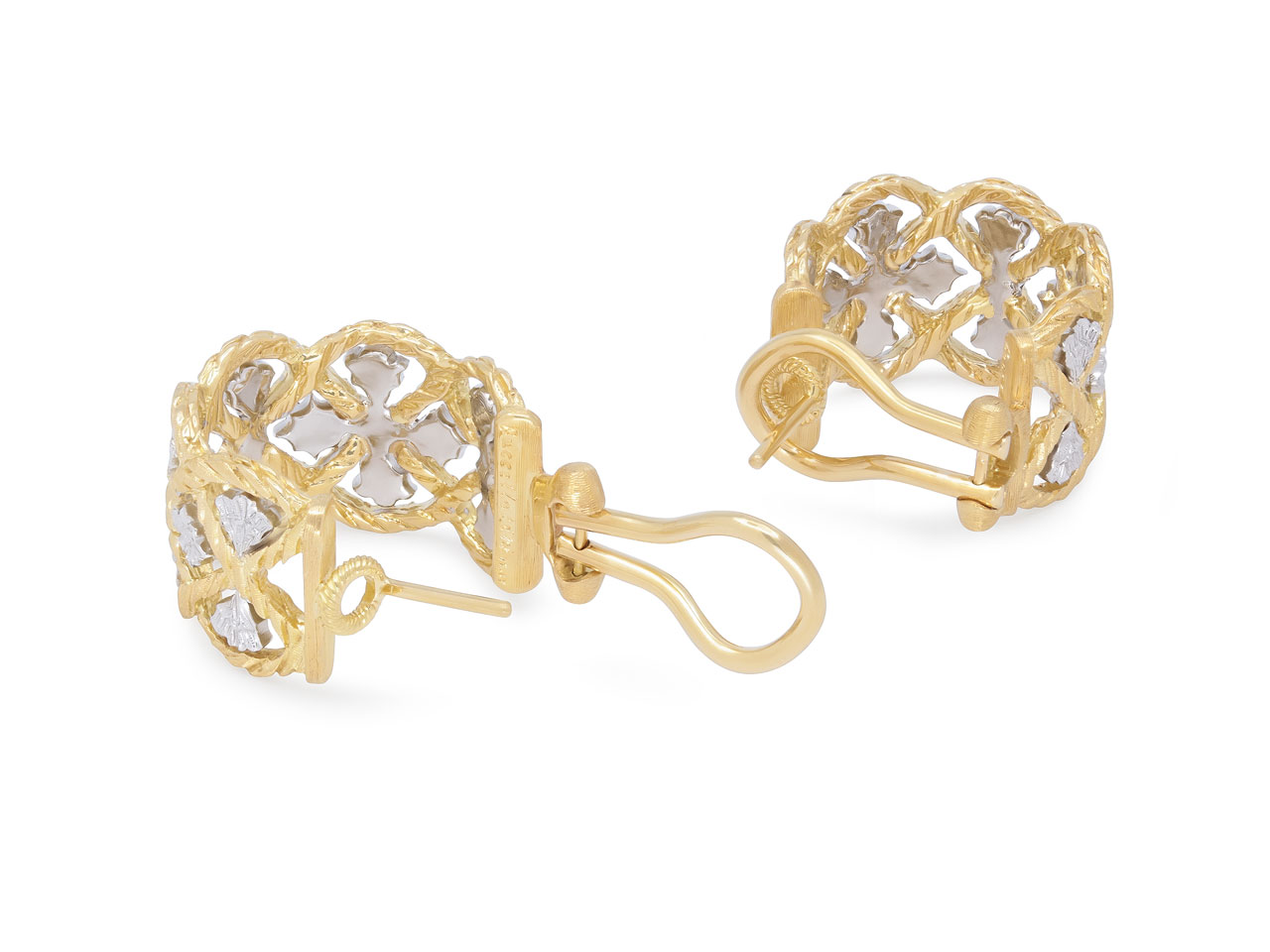 Buccellati 'Étoilée' Hoop Earrings in 18K Gold