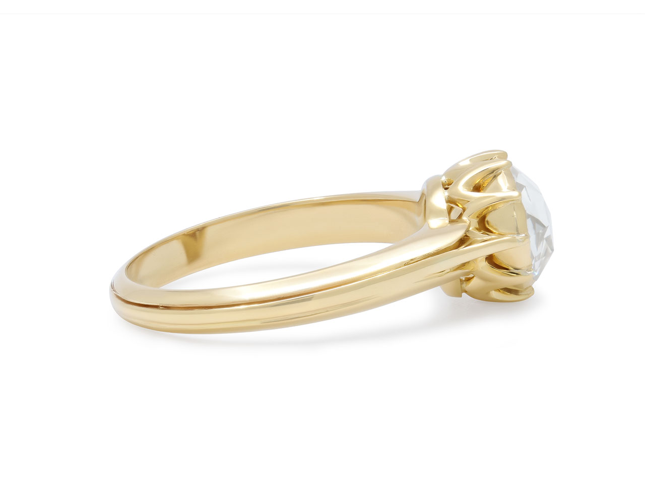 Antique-style Rose-cut Diamond Ring in 18K Gold