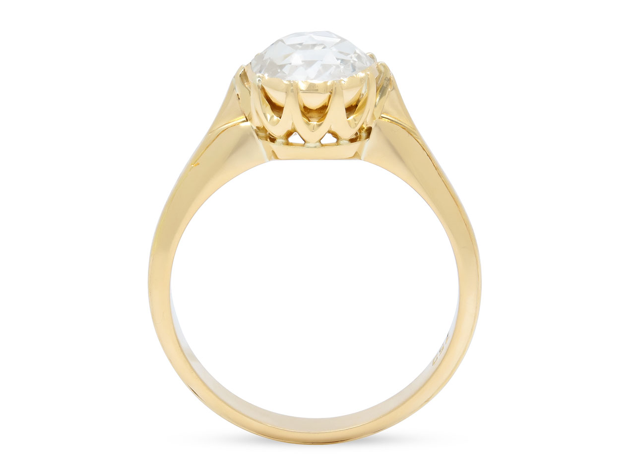 Antique-style Rose-cut Diamond Ring in 18K Gold