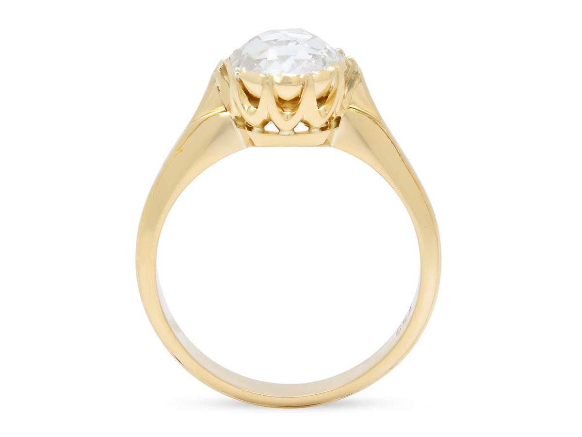 Antique-style Rose-cut Diamond Ring in 18K Gold