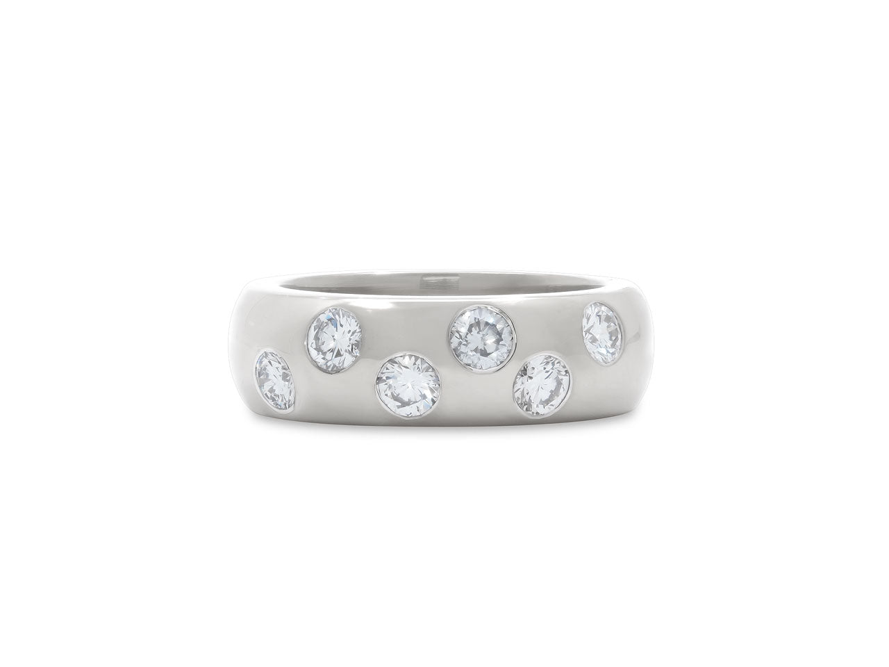 Diamond Band in 18K White Gold
