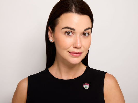 Tiffany & Co. Mid-Century Pansy Brooch Ruby, with Ruby, Diamond and Emeralds, in 18K Gold and Platinum