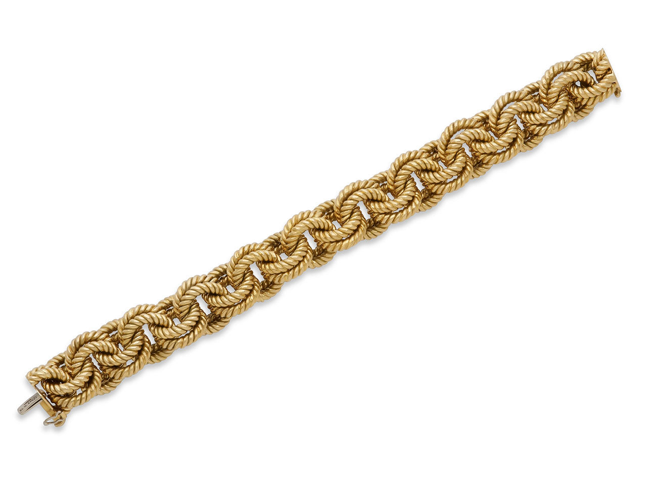 Rope Textured Bracelet in 18K Gold