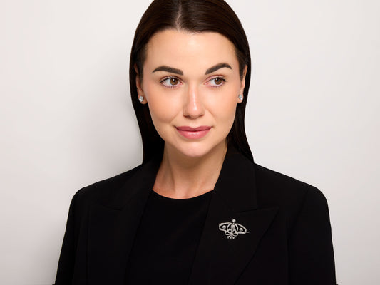 Antique Edwardian Diamond Brooch in Platinum