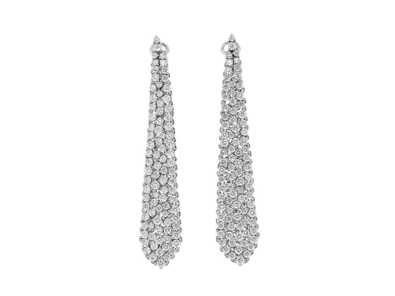 Diamond Earrings in 18K White Gold