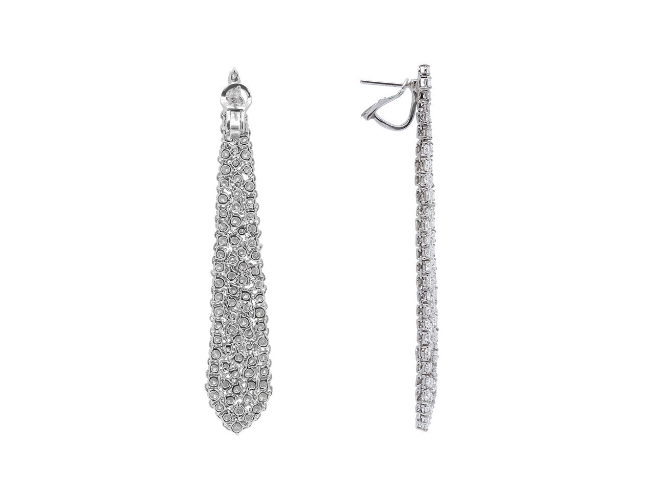Diamond Earrings in 18K White Gold