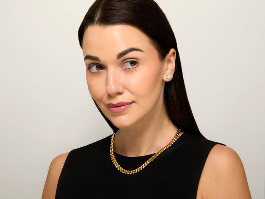 Bulgari Curb Link Necklace in 18K Gold
