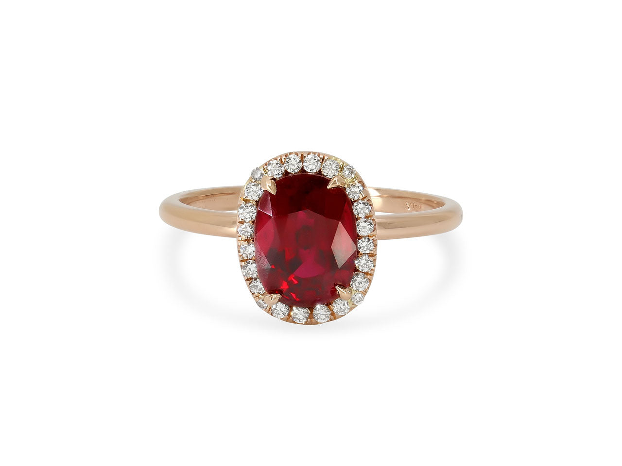Beladora 'Reimagined' Ruby, 2.13 carat, and Diamond Ring in 18K Rose Gold