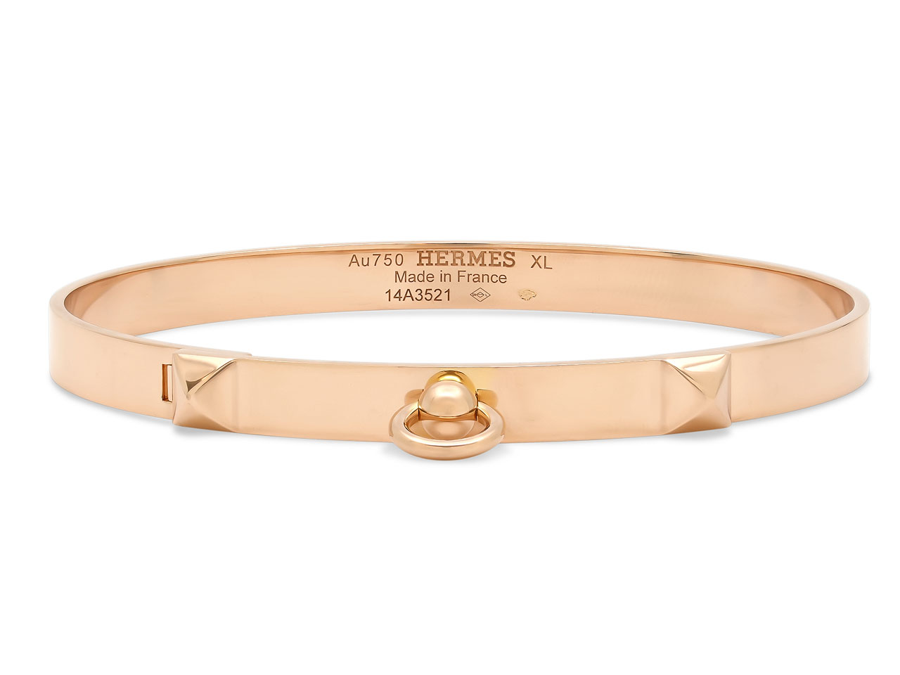 Hermès 'Collier de Chien' Bracelet in 18K Rose Gold