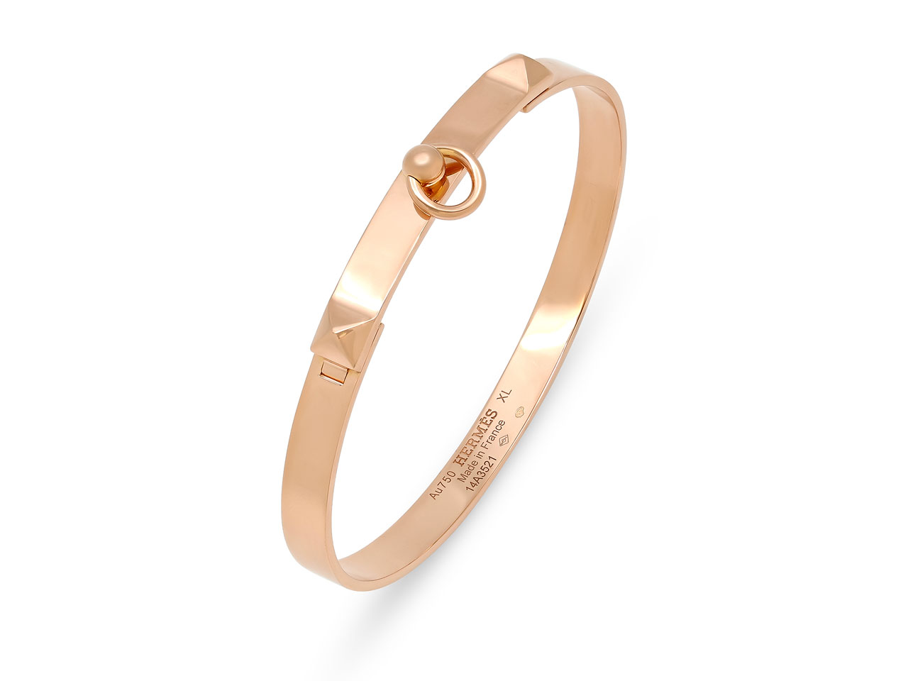 Hermès 'Collier de Chien' Bracelet in 18K Rose Gold