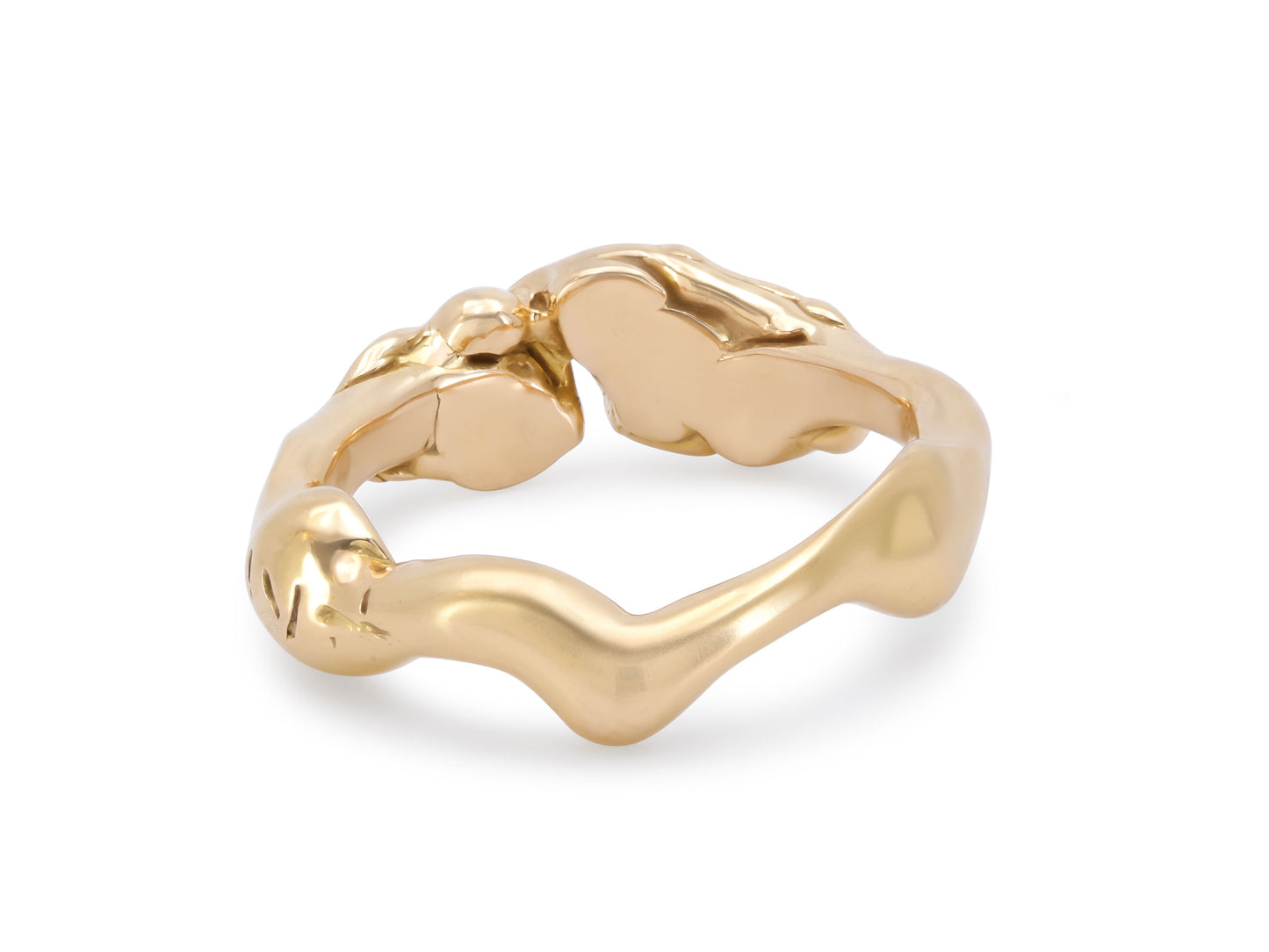 Lucifer Vir Honestus 'Organic' Diamond Ring in 18K Gold