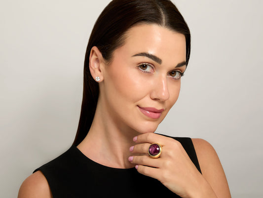 Star Ruby Ring in 18K Gold