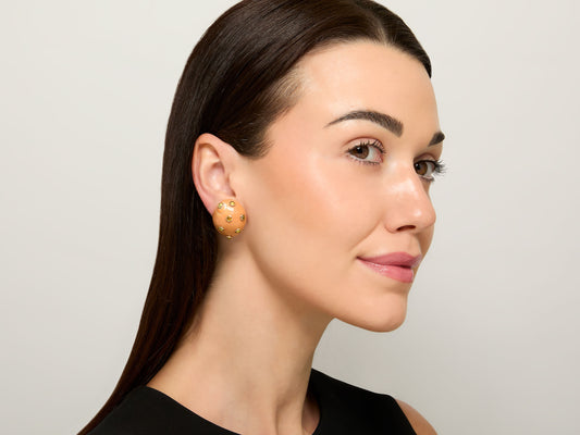 Maz Seashell Earrings in 14K Gold