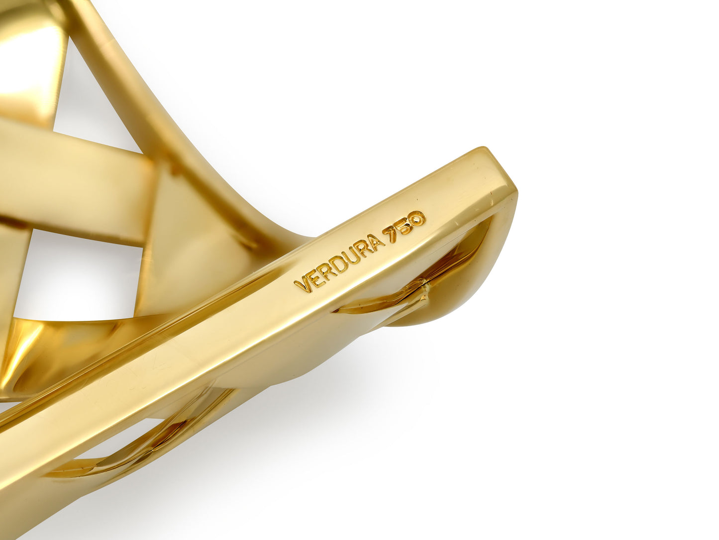Verdura 'Criss Cross' Cuff in 18K Gold